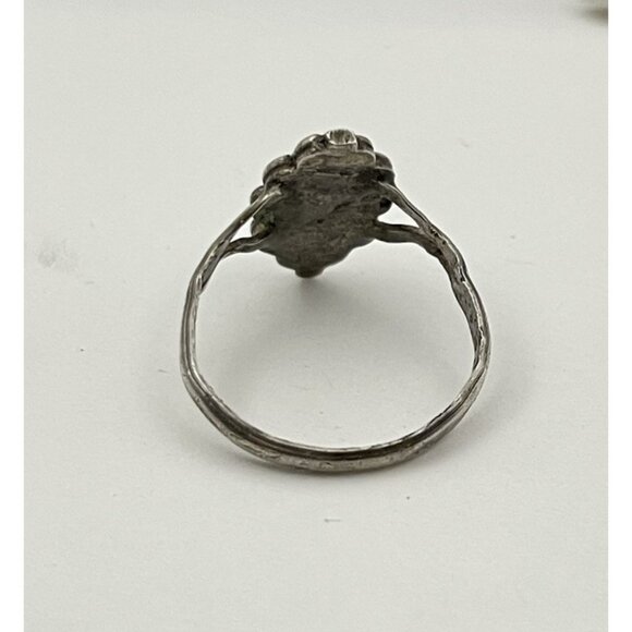 Vintage Sterling Silver Turquoise sz 8 Fred Harvey Era Navajo Souvenir Ring - Picture 7 of 15